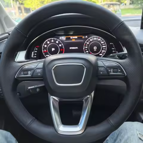Customize Microfiber Leather Car Steering Wheel Cover S3 8Y A4 S4 B9 A5 S5 Q2 Q3 F3 Q5 FY SQ5 Q7 Ste
