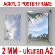 Poster Frame Acrylic/Acrylic Clip 2MM, A2 Size