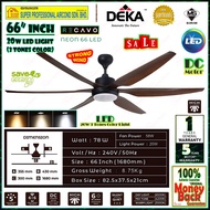 Recavo Ceiling Fan NEON 66 LED Remote Control Ceiling Fan With LED Light (20W LED) Deka DC Fan 66 inches 6 Speed