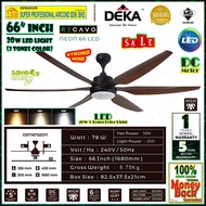 Recavo Ceiling Fan NEON 66 LED Remote Control Ceiling Fan With LED Light (20W LED) Deka DC Fan 66 in