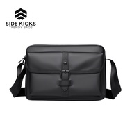SIDE KICKS Bolton Crossbody Bag Waterproof PU Casual Men Woman Beg Sandang Kalis Air 大容量防水行李包