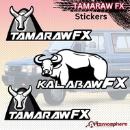 TOYOTA TAMARAW FX LOGO STICKER DECALS PARODY / ORIGINAL DESIGN