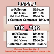 TIKTOK INSTAGRAM TT IG ✅LIKES VIEWS FOLLOWS