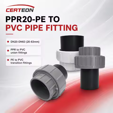 PPR20 Pipe Joint PPR to PVC Pipe Adapter Water Supply Irrigation Plumbing Connector Plastic Pipe Fit