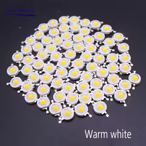 high-power led lumen lamp beads 1W 3W white light warm white LED Light Emitting Diode For Spot light