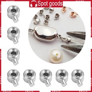 WIN 20 PCS Fade Resistant Clasps Copper Plating Stopper Spacer Beads Crimp End Bead