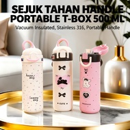 tumbler 500 ML stainless steel 316 sejuk STAINLESS STEEL hot tumbler tahan insulated bottle portable