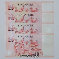 Koleksi Singapura Pecahan 10 Dolar Bahan Polymer
