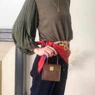 【 日本直送　名牌中古包 】CELINE 經典老花 Macadam 迷你兩用包