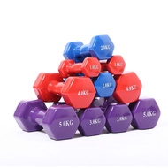 1pc Hexagon Dumbbell 1kg 2kg 3kg 4kg Weight Training Workout Exercise Dumbell Dambel Angkat Berat Se