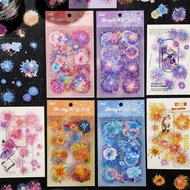 Journamm 6sheets Fireworks Stickers for Scrapbooking Scrapbook Stickers PET Transparent Sticker for 