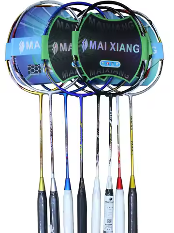 2 Pcs High-Elastic Carbon Fiber Bionic Elements Badminton Racket 28Lbs High-Quality Ultracore U10 Ba
