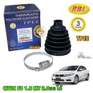 TKD ยางหุ้มเพลา นอก RBI Honda CIVIC (FBG9) ปี 12-15 1.8 M/T 2.0 A/T TPEE เทอร์โมพลาสติก รหัส 44018-T