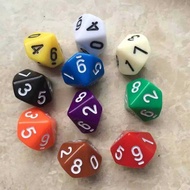 10PCS 0-9 D10 Ten numerical 10 teaching entertainment multiple sided d DIY Board game Accessories