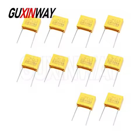 10pcs 275VAC X2 Polypropylene film Safety capacitor 10mm 15mm 22.5mm 27.5mm 0.022UF 0.047UF 0.22UF 0
