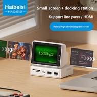 Haibeisi Small Computer Secondary Screen Desktop Docking Station Chassis aida64 Monitoring Small Scr