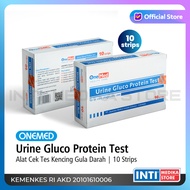 ONEMED - Glucotest + Protein Urine / Alat Cek Tes Kencing Gula Darah