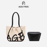 AGE FREE Lumo Bag กระเป๋าสะพายไหล่ผู้หญิงขนาดใหญ่ในรูปแบบกระเป๋าถือผู้หญิง