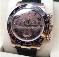 Rolex Daytona 玫瑰金腕錶 2016 Rolex Daytona 116515 LN 朱古力面 full set