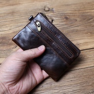 dompet perempuan kecil dompet perempuan Retro Women's Card Holder Driver's License Leather Case Zipp
