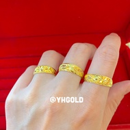 แหวนทอง1สลึง YHGOLD ลายตันจิก ทองคำแท้96.5%