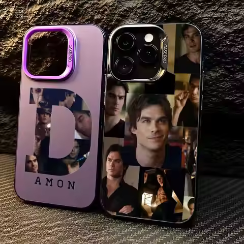 Damon Salvatore phone case Phone Case For iPhone 11/12/13/14/15/16/17 Pro Max Color Gradient TPU Cas