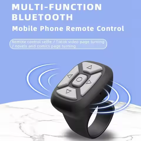 Wireless Bluetooth Mobile Selfie Lazy Instant Music Video Remote Control Ring Mobile Phone Bluetooth
