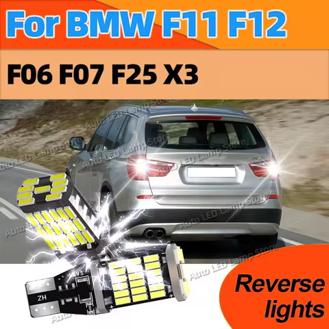 For BMW F11 F12 F06 F07 F25 X3 Canbus T15 LED Bulbs W16W Auto Bcakup Reverse Light 6000K White Lamp 