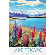 Bondi Beach & Byron Bay Australia and Colombo Sri Lanka Travel Poster Canvas Print - Wall Art Decor 