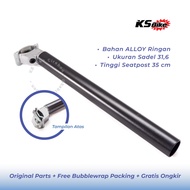 Alloy Bicycle Seatpost 25.4 27.2 28.6 30.4 31.6 x 350mm Folding MTB Saddle Seat Post Fixie Hybrid Ci