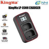 KingMa DSLR Camera Battery LP-E6NH and LCD Dual Charger Set for Canon 5D MKIV 5D MKIII EOS R R5 R6 7