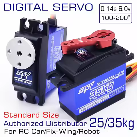 SPT 5525LV 5535LV -210 25kg 35kg Metal Gears Standard Digital Servo For RC Car Crawler 1:8 1:10 Fix-