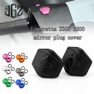 For Lambretta X300 X250 X200  Aluminum Side Mirror Hole Adaptor Plug Cover Accessories