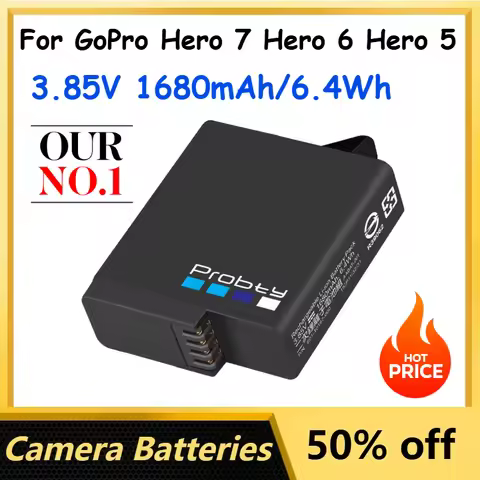 3.85V 1680mAh/6.4Wh Rechargeable High quality Li-ion Battery for GoPro Hero 7 Hero 6 Hero 5 Camera B