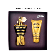 JPG Le Male Elixir Parfum 125ML + Shower Gel 75ML Gift Set Men Perfume Original Perfume Gift Set for