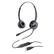 VT Computer USB Headset with Noise-Cancellation-Microphone - UC Headset Compatible with MS Teams,Sky