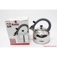 Whistling Kettle 3.5L Image II Zebra Stainless Steel Whistling Kettle 113485 Cook Top Safe Water
