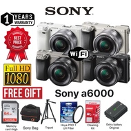 (MALAYSIA LOWEST PRICE GUARANTEE)SONY A6000 16-50MM FREE EXTRA BATTERY ORIGINAL/SONY BAG/UV FILTER/T