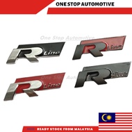 VOLKSWAGEN Car Rear Emblem R Line Logo Styling Rear Tail Trunk VW Golf Scirocco Polo Passat Tiguan