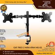 Giá Treo Màn Hình 17-27 Inch Cao Cấp - Giá Treo 2 Màn Hình Dual Monitor Desk Stand MS02
