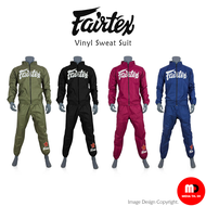 ชุดลดน้ำหนัก ใส่ได้ทั้ง ชาย หญิง Fairtex Sauna Sweat Suit VS2 Vinyl Training suit for cutting weight (walking, jogging, jumping rope) Unisex แท้💯