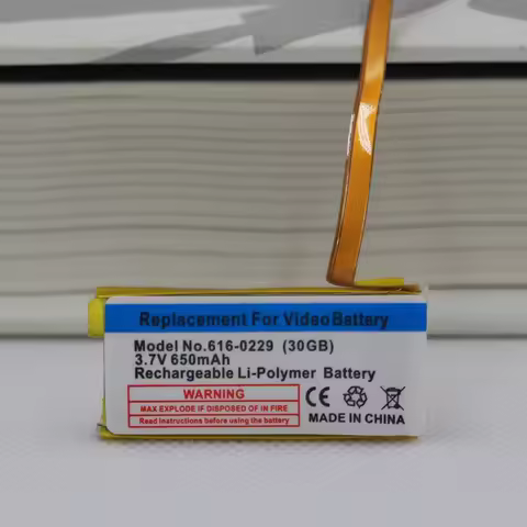 650mAh Replacement Battery for iPod Classic Gen 6th 7th 80GB 120GB Thin 160GB for iPod 5/5.5 Gen 30 
