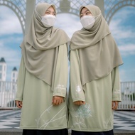 Jersey Muslimah - HAYA EDITION Tshirt Muslimah Jersey Microfibre Green Plus Size Labuh Murah Women L