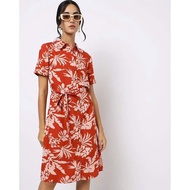 *AIf from down collar dress with tie waist