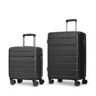 Caggioni กระเป๋าเดินทางล้อลาก ขนาด 16 นิ้ว+24 นิ้ว รุ่นเจ็ทเซท (Jet Set 25041-SM ) วัสดุ PC เซทจับคู