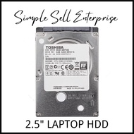 2.5" HDD HARDDISK STORAGE 320GB/500GB/1TB (USED)