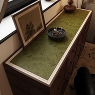 Retro Dining Side Cabinet Table Mat Light Luxury High-End Long Strip TV Cabinet Mat Dressing Table D