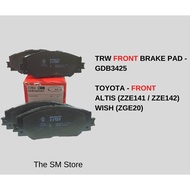 (READY STOCK) TOYOTA ALTIS, SIENTA, WISH, VOXY DISC BRAKE PAD (FRT) - GDB3425