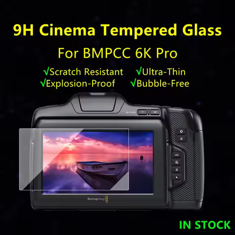 BMD bmpcc 6k pro Tempered Glass Camera Protective Glas Screen Protector for Blackmagic Design Pocket