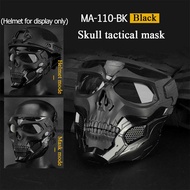 Skull Tactical Airsoft Masks Paintball Protective CS Full Face Mask Helmet Head Cosplay Headgear